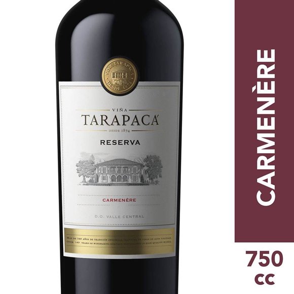 Vino Tinto Carmenere Tarapacá Reserva Botella