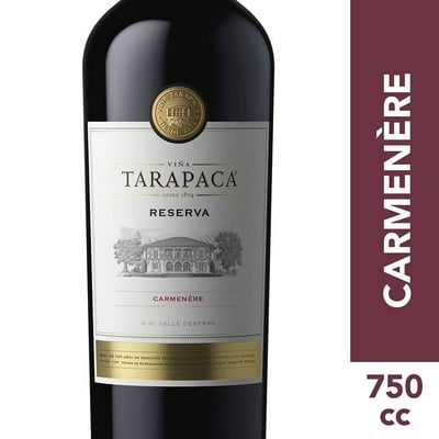 Vino Tinto Carmenere Tarapacá Reserva Botella