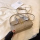 thumbnail image 1 of Quilted Ruched Crossbody Bag, Scarf Decor Handbag For Women, Soft Faux Leather Flap Purse, 1 of 3