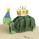thumbnail image 2 of Tarjeta de Felicitación Lovepop Tortuga Pop-Up de Cumpleaños, 2 of 7