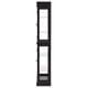 thumbnail image 2 of Lighted Glass Curio Display Cabinet with Wood Frame - Elegant Glass Storage for Wine, Toys & Collectibles - Perfect for Living Room, Kitchen & Pantry - Bulb Included, Black, 2 of 3
