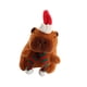 thumbnail image 3 of Llavero De Peluche De Capibara Navideño, Juguete De Regalo De Navidad Para Niños, Niñas, Sin Anillos, Bufanda Verde, 3 of 5