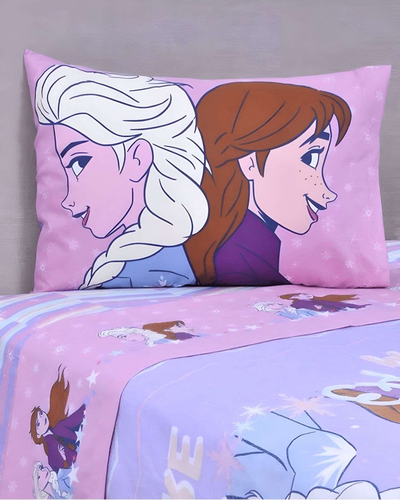 Juego Sábanass Infantil Frozen Plaza Y Media Mashini