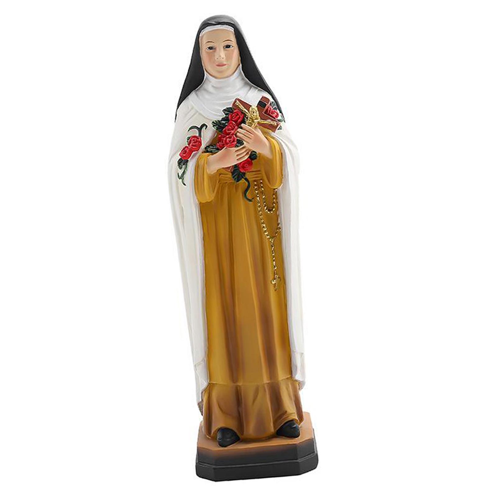 Bothyi - Figura De Estatua De Monjas De Ramo, Artesanía De Resina, Artesanía Bendecida Para La Colección Del Hogar