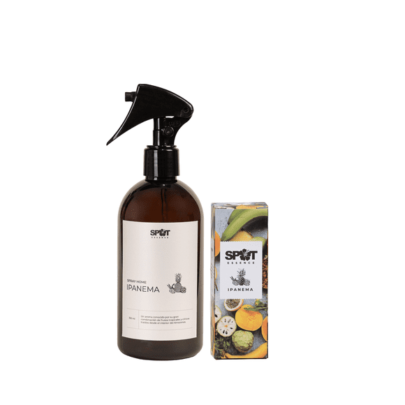 Pack Spray Home 350ml + Aromatizador de Auto Ipanema Spot Essence