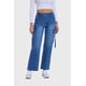thumbnail image 1 of Jeans Mujer Recto Cargo Azul - lll, 1 of 4