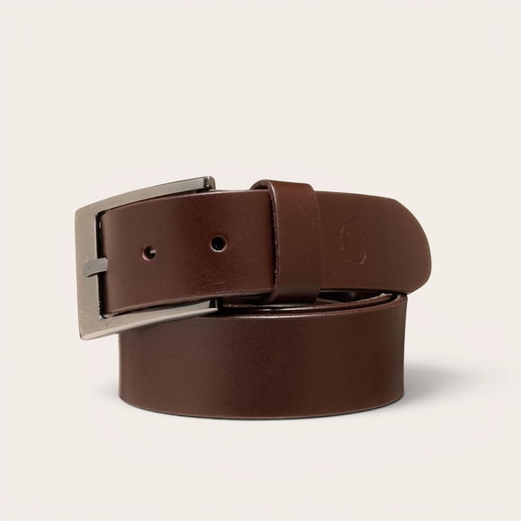Cinturón Casual Liso Cuero Genuinio OLKI Peumo - Café Oscuro marron 100