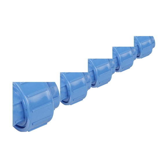 Pack 5 Unión Americana PVC 20mm PN10 Cementar Azul CESMEC