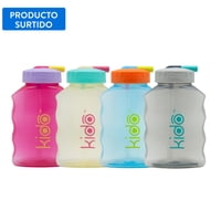 Botella Kido Con Bombilla Polipropileno 1 Pieza, Color Surtido 1 Un