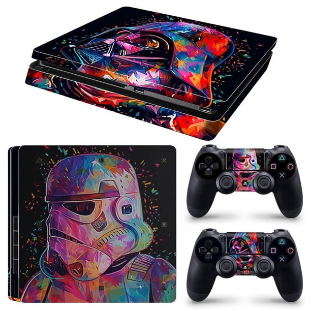 PS4 Silm Game Console Skin Sticker Color Cartoon Personality Anti-scratch Non-slip Film Suitable For PS4 Silm Game Console Skin Sticker Color Cartoon Personality Anti-scratch Non-slip Film