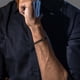 thumbnail image 4 of Pulseras con código Morse para hombre, pulsera de cuero negro con cuentas bañadas en oro de 18 quilates, pulseras inspiradoras, joyería para hombre, regalos únicos para cumpleaños, Día del Padre y Acc, 4 of 7