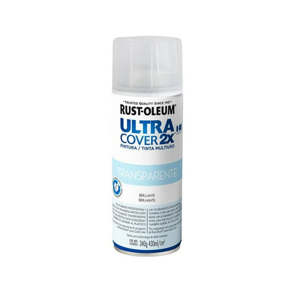 Pintura en Spray Ultra Cover 2X Multiuso Transparente Brillante 340 g