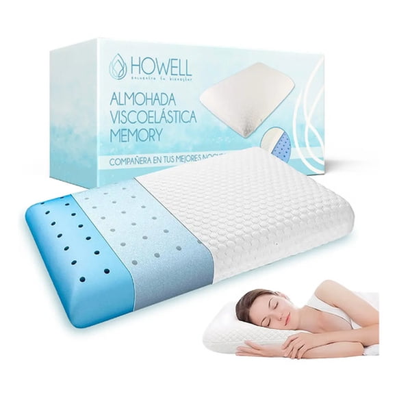 Almohada Cervical Aircell visco Howell Ortopédica Bambú Blanco