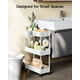 thumbnail image 2 of Carrito de almacenamiento con ruedas Pipishell Slim para baño, color blanco, 2 of 3