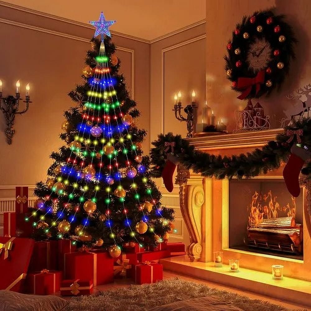 Click Ventas - Cascada De Luces Solares Navideñas Solares Multicolor