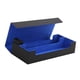 thumbnail image 4 of Estuche organizador para guardar y transportar barajas de cartas coleccionables estándar con cierre magnético. Capacidad para 550 cartas, con divisor, resistente para TCG. azul2, 4 of 5