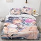 thumbnail image 1 of Kawaii Anime Sexy Girl Bedding Set,Duvet Cover Comforter Bed Set Quilt Cover Pillowcase, Boys Girls Adults Bed Sheets, 1 of 5