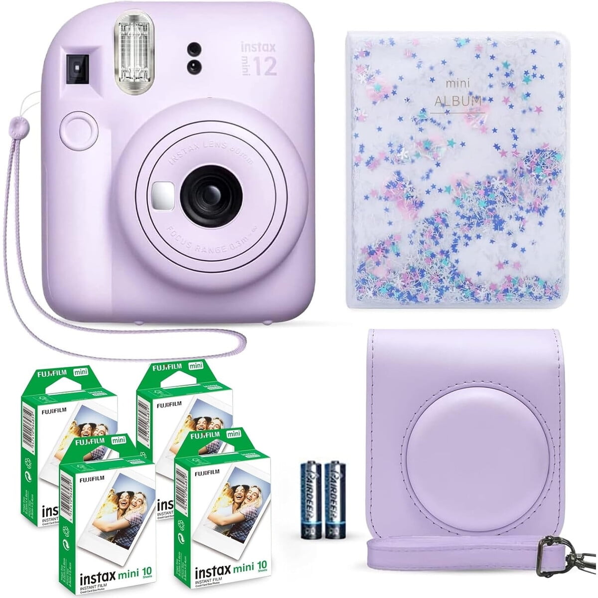 Camara Instantanea Fujifilm Instax Mini 12 Lila Pack 40 Fotos