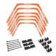 thumbnail image 3 of Anillos de Agilidad Hexagonales Juego de Pies de Agilidad Escalera de Entrenamiento Y Vallas de Velocidad Entrenamiento Multifunción Escalera de Agili Naranja, 3 of 5