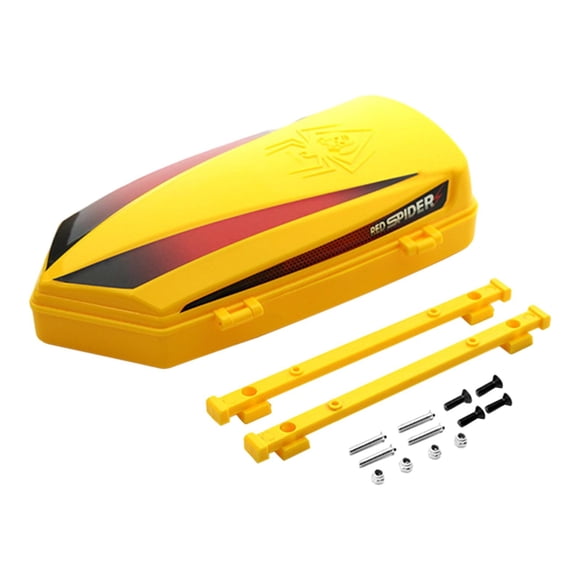 1:8 1:10 Piezas De Repuesto Caja De Equipaje De Techo Para Coche De Escalada RC Hobby Car DIY Accs Amarillo