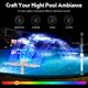 thumbnail image 2 of Fuente para piscina Mooroer solar con LED y control remoto de doble cabezal, 2 of 8