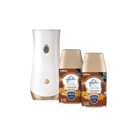 Recambio Automático En Aerosol Glade Para Ambientador, Madera De Cachemir