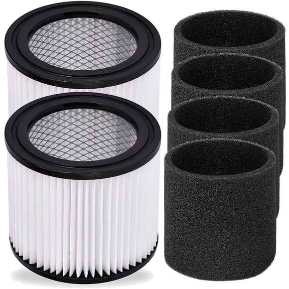 Filtro de Repuesto HEPA para Aspiradora Yinage 90398 (Paquete 2+4)