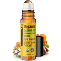 Aceite De Ricino Eye Roller Seven Minerals Para Bolsas Debajo De Los Ojos, 10 Ml
