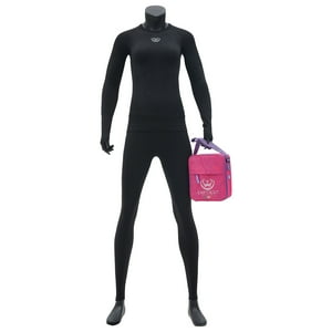 Giovacchino - Pack Camiseta Y Calza Deportiva Primera Capa Mujer+Bolso Regalo Talla M