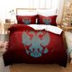 thumbnail image 1 of v2380 Bed Sheets New Russian Flag Duvet Cover Teen Bedroom Single Double Queen King Size Duvet Cover Bedding Set Quilt Cover Pillowcase 3-Piece Bedding Set (1 Duvet Cover + 2 Pillow Shams) Bed Sheets, 1 of 5