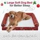 thumbnail image 2 of Cama ortopédica para perros NANUYA, lavable con funda impermeable, color rojo, 2 of 7