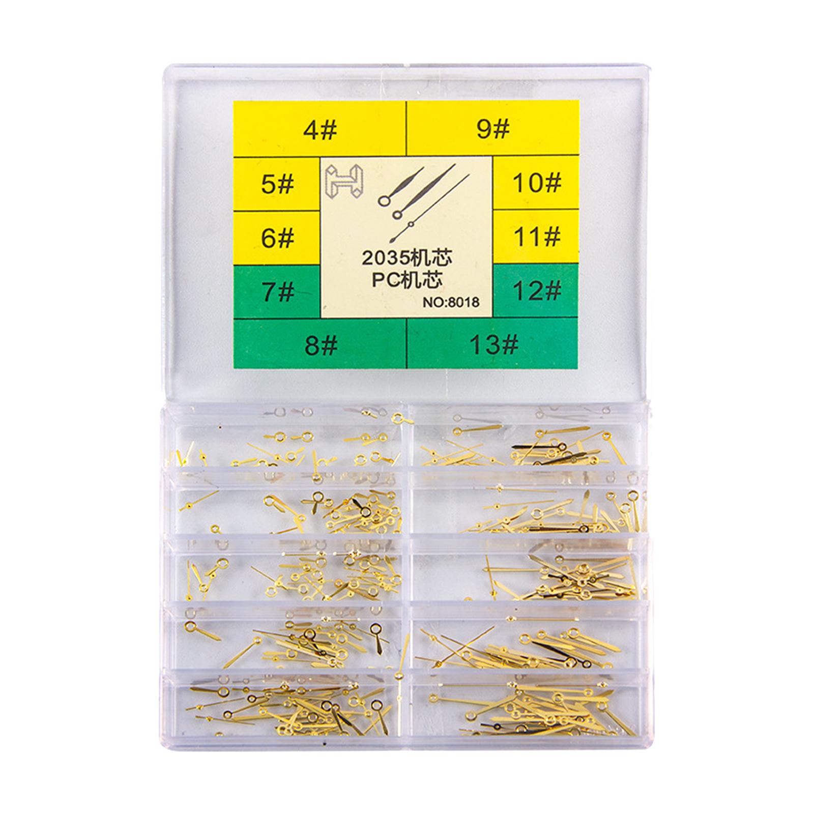 Magideal - Manecils De Reloj Hora , Instación Simple Con Caja De Almacenamiento De Reloj De Aleación Diy Para 2035 Accesorios De , Oro