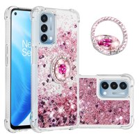 Foxdock - Funda Para Oneplus Nord N200 5G Con Brillo Líquido, Protección Completa Y Soporte De Anillo Giratorio