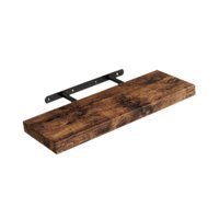 Magideal - Estante Flotante De Madera Para Pared, Versátil, Ahorra Espacio, Rústico, Con Soporte Invisible Para Estilo Rústico, Dormitorio Y Habitación Infantil. Marrón