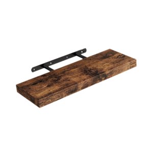Magideal - Estante Flotante De Madera Para Pared, Versátil, Ahorra Espacio, Rústico, Con Soporte Invisible Para Estilo Rústico, Dormitorio Y Habitación Infantil. Marrón