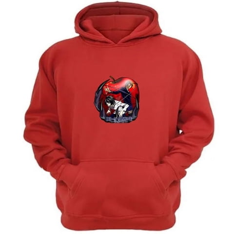 Genérico - Polerón Canguro Death Note Rojo Talla Xl Unisex