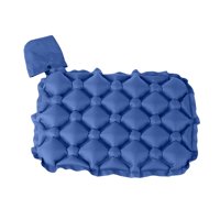 Magideal - Cojín Inflable Para Asiento, Colchoneta De Aire Portátil, Cojín Transpirable, Material Impermeable Y Resistente A Las Roturas. Ideal Para Acampar, Hac Azul Oscuro