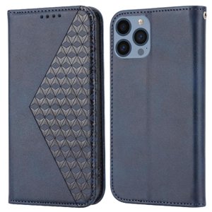 Funda Flip Foxdock Para Iphone 12 Mini , Estilo Billetera Con Diseño Rombo, Correa De Mano Y Soporte, Uso Diario