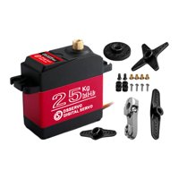 Magideal - Servo Digital Rc De 25Kg, Servo De Alta Velocidad, Servo De Dirección De Engranajes De Metal Completo Para Modelo De Robot Rc, Vehículos, 1/8 1/10 1/1 270 Grados