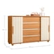 thumbnail image 4 of Cómoda Evidenza Rustic 2 Puertas 4 Cajones Café, 4 of 5