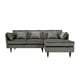 thumbnail image 1 of Sofá Seccional 3 Cuerpos Relan Ariccia Sillon Velvet Gris, 1 of 7