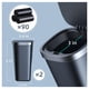 thumbnail image 5 of Minibote de basura para coche xuenair con tapa, 2 unidades, 90 bolsas, color negro, 5 of 8