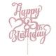 thumbnail image 3 of Adorno para tartas AROKIPPRY con purpurina en oro rosa, feliz 85 cumpleaños, 3 of 8