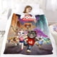 thumbnail image 5 of Talking Tom anti-pilling, suave, ligera, esponjosa y acogedora de lujo para hogar y cocina – Perfecta para niños y adultos,130X150cm, 5 of 6