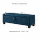 thumbnail image 5 of Banco otomano de 48" con almacenamiento, banco para dormitorio, sala de estar, pasillo, tapizado de cuero artificial de la PU otomano, 5 of 6