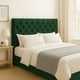 thumbnail image 2 of Cama 2 plaza  Capitoné + Respaldo 2P Capitone Verde  + Colchón 2P Mery Desing, 2 of 9