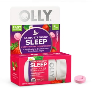 Tabletas Sleep Aid Olly Extra Strength De Disolución Rápida De 5 Mg
