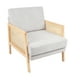 thumbnail image 1 of Sillon madera rattan harmony - Gris, 1 of 4