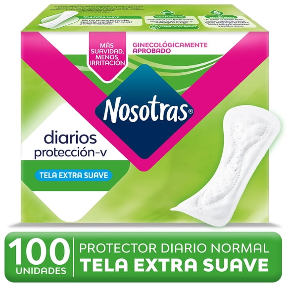 Protectores Femeninos Nosotras Diarios Cortos, 100 Un
