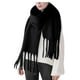 thumbnail image 1 of Bufanda Pañuelo Maxi de  Lana Otoño Invierno Color Negro, 1 of 2